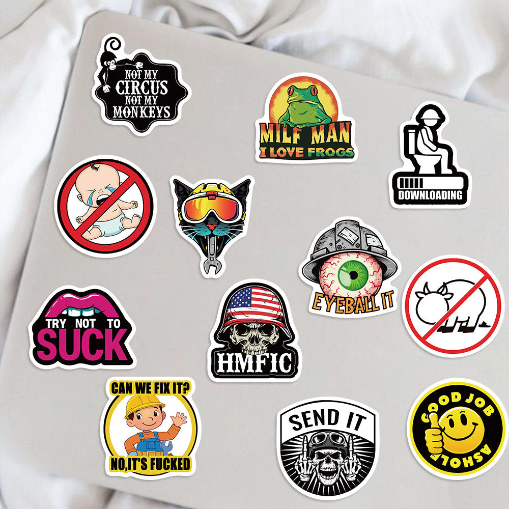 50PCS Funny Sarcastic Meme Vinyl Stickers FUN01