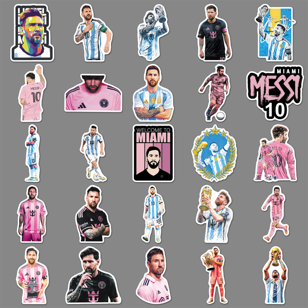50Pcs Football Theme Waterproof Vinyl Stickers STY08