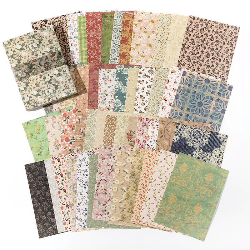 100 Pcs Vintage Aesthetic Journal Paper VAP07