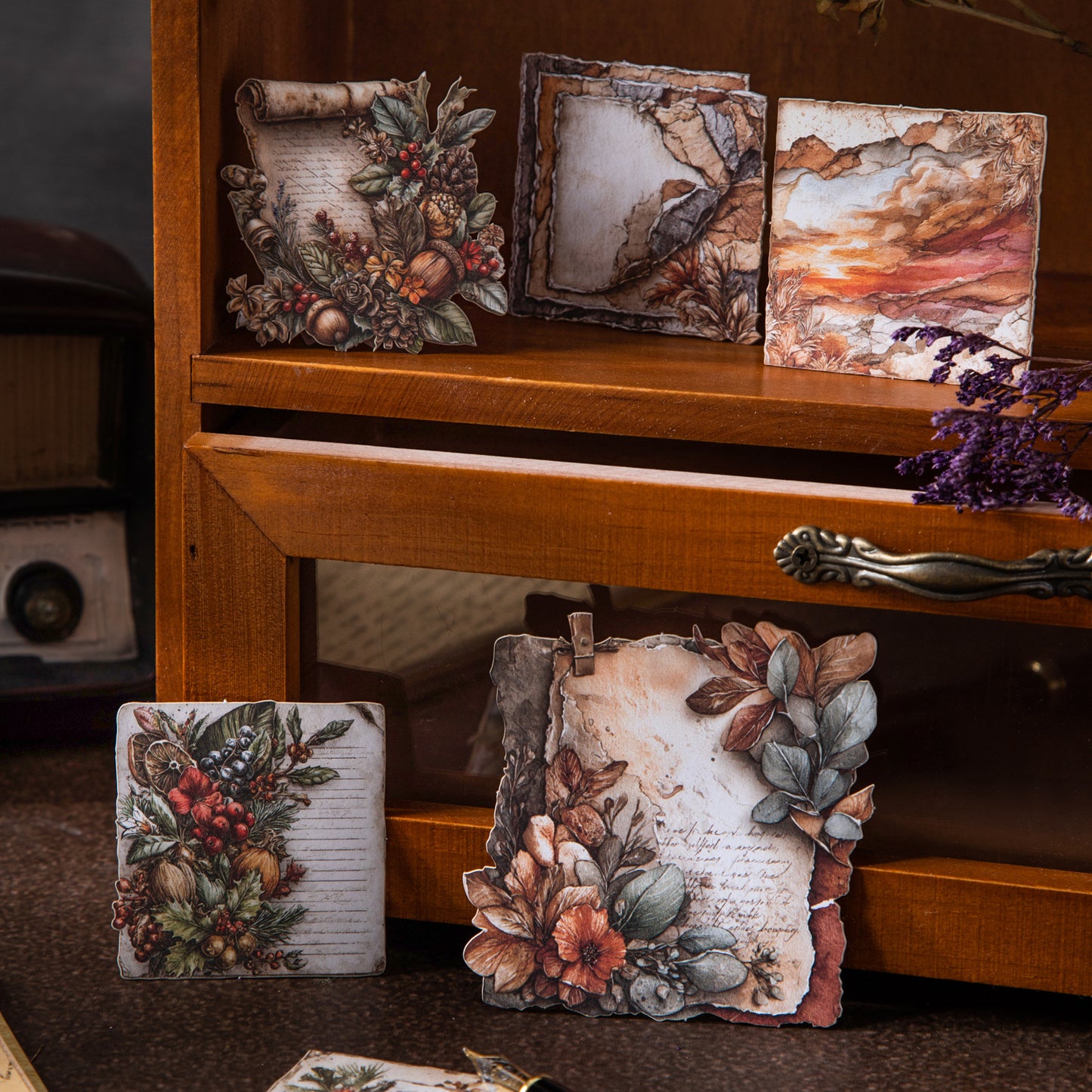 10 Pcs Vintage Cardstock Stickers JYPZ