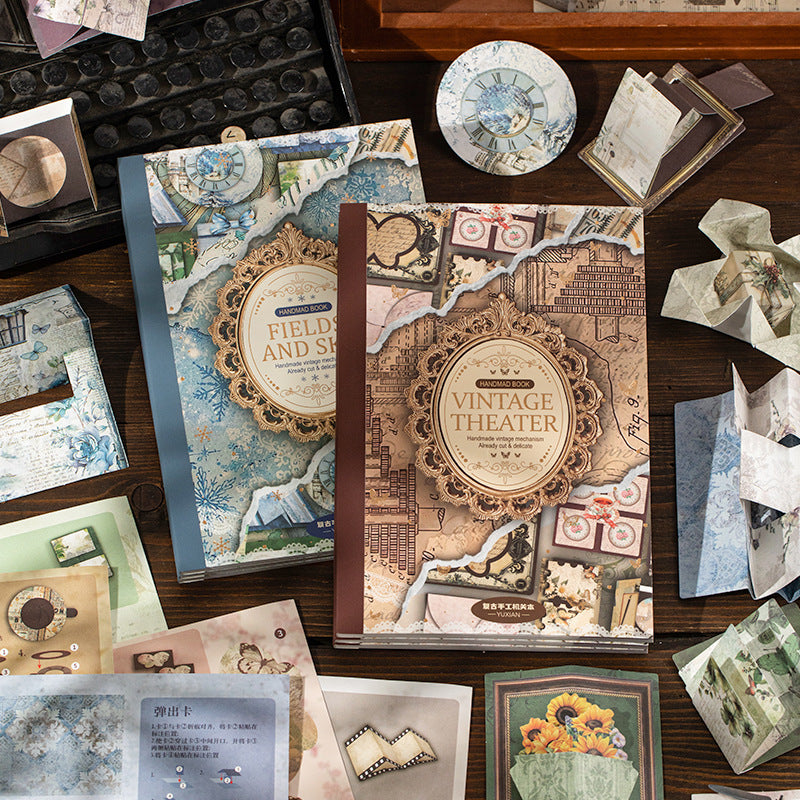 20 Sheets Vintage DIY and Scrapbook Pape Kit SJMB