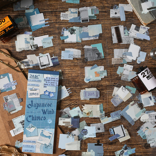 15 Sheets Vintage Collage Stickers Book JMSZ