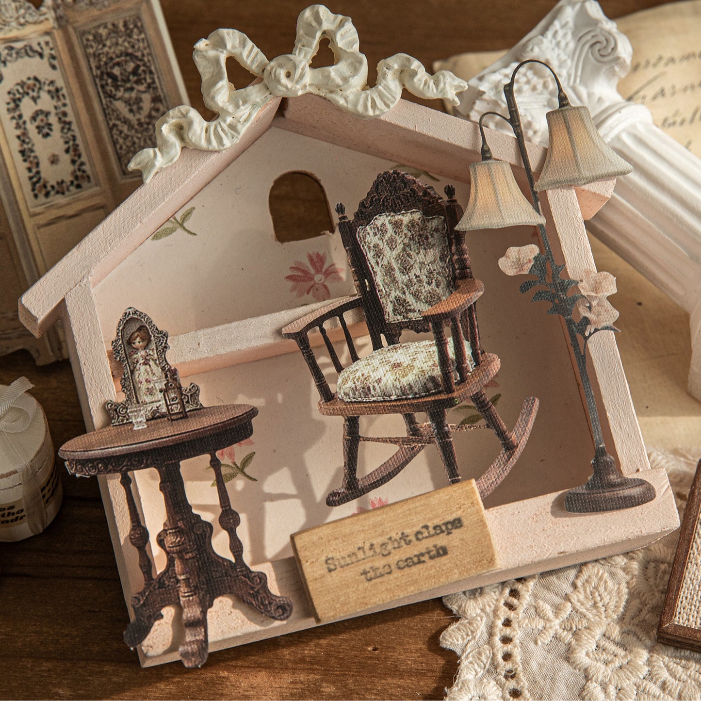 15 Pcs Rococo Furniture Stickers KKTMW