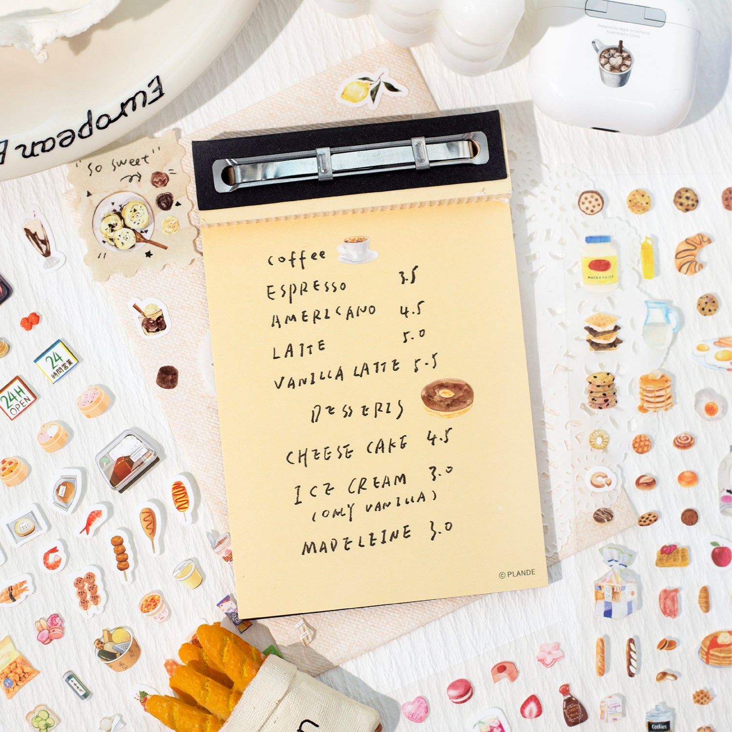 1 Sheet Food Theme Planner Stickers MSHX