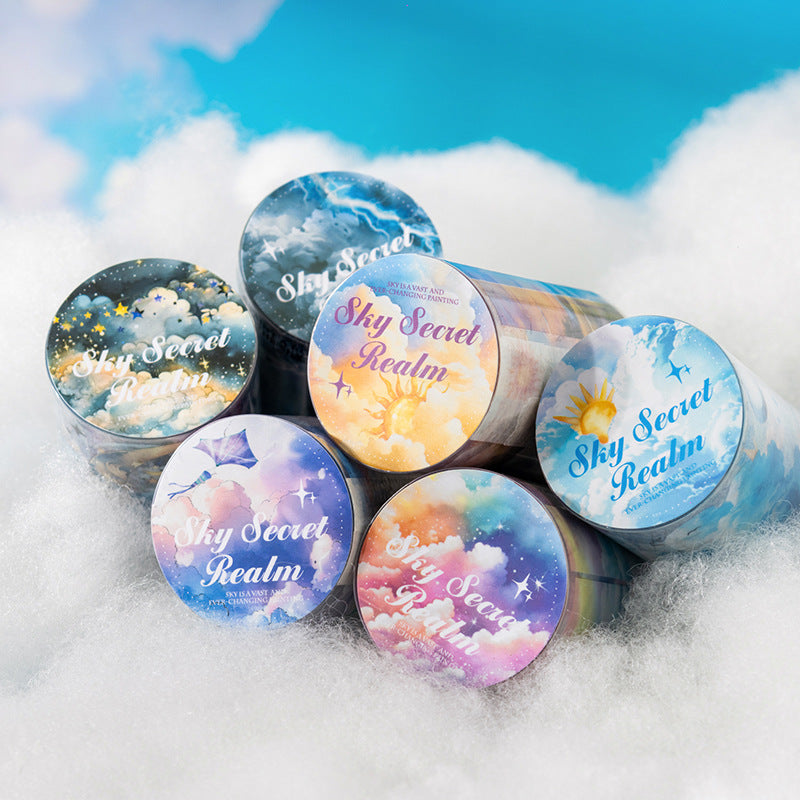 1 Roll Cloud Sky PET Stickers Tape TKMJ