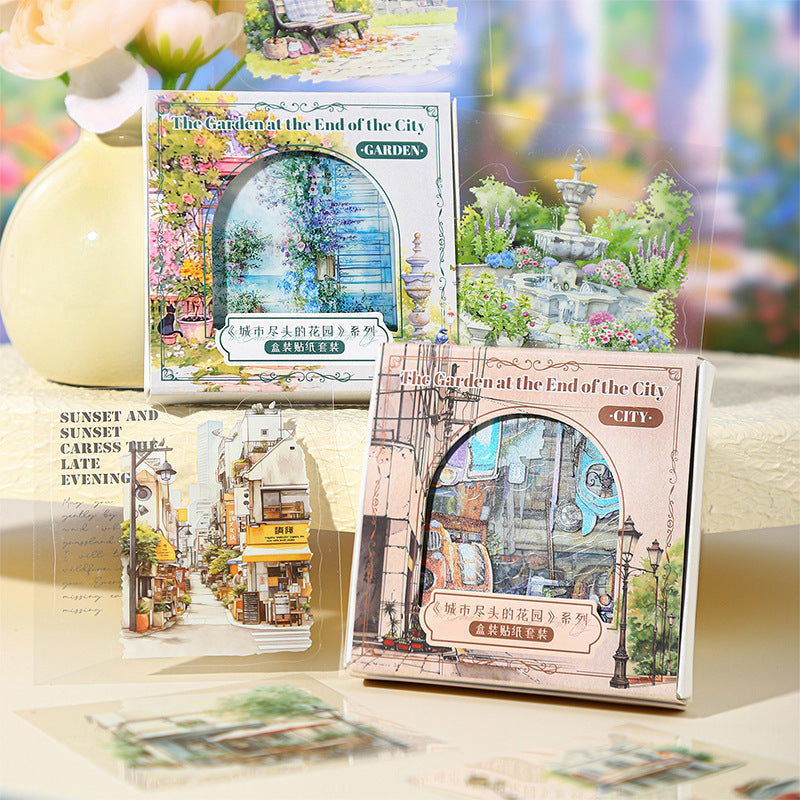 45 Pcs Garden Themed PET Stickers CSJTHY