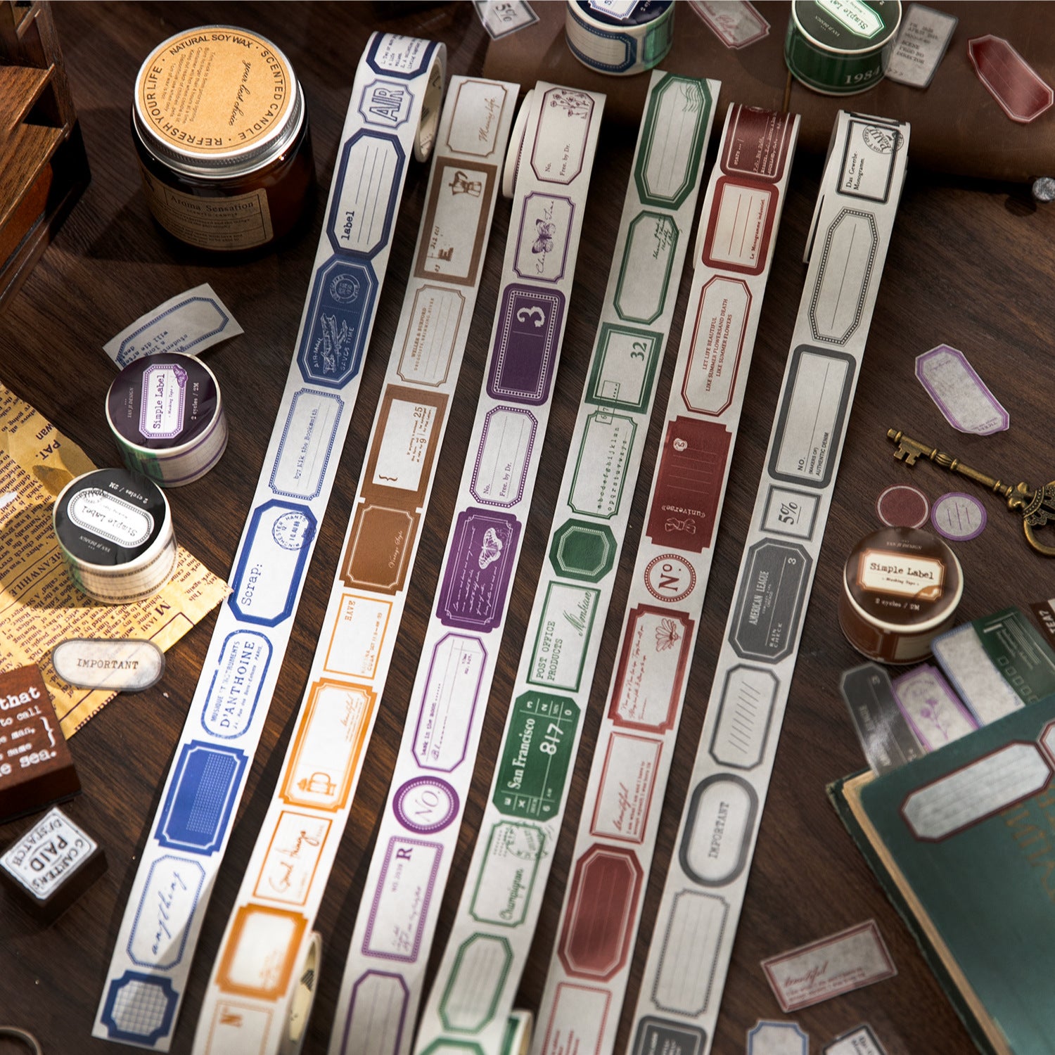 1 Roll Label Washi Stickers Tape JDBQ