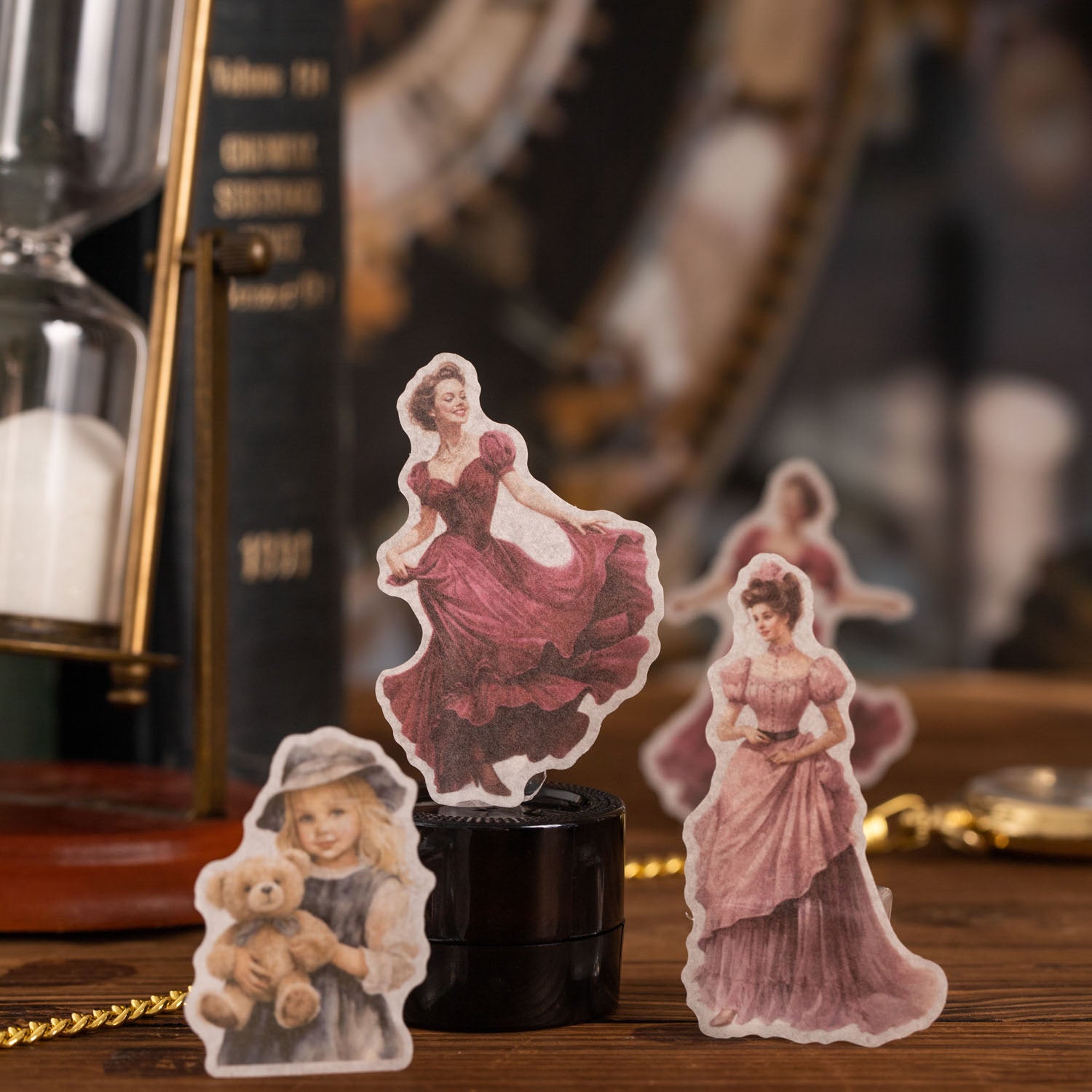 100 Pcs Vintage People Stickers KYSKXY