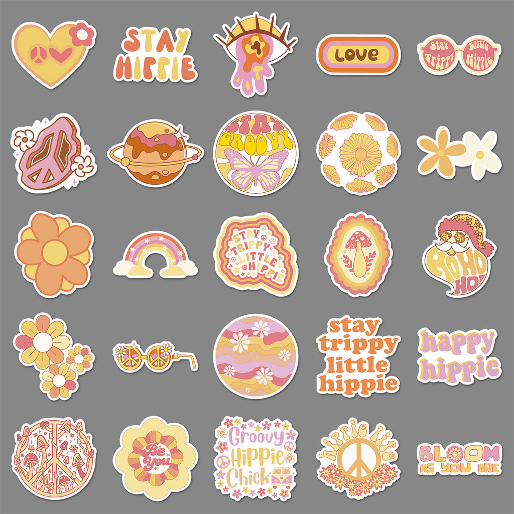 50PCS Boho Waterproof Vinyl Stickers BHO09