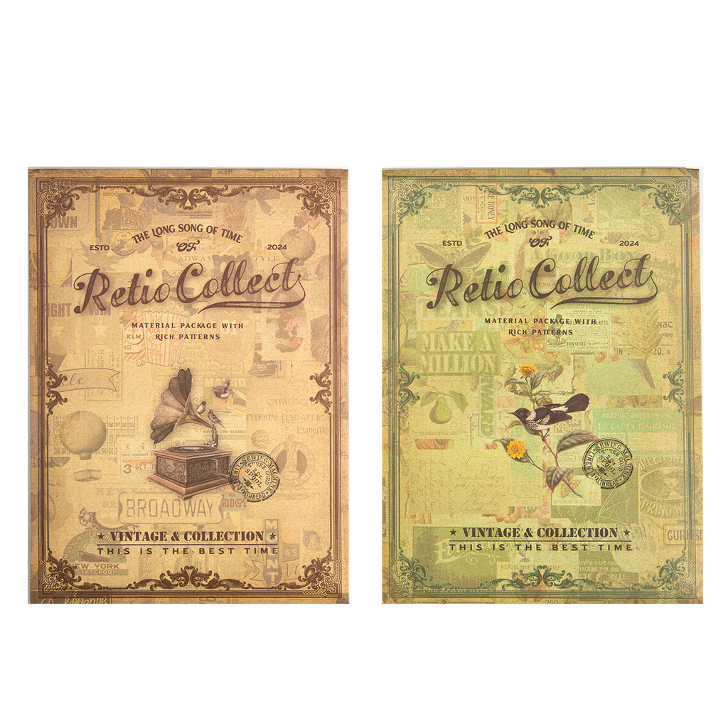 60 Pcs Vintage Scrapbook Supplies Kit SYCG