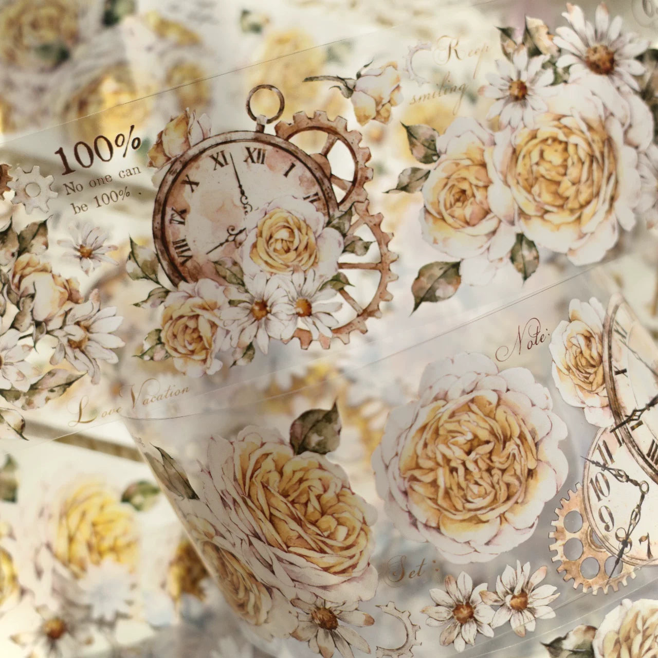 Floral Decorative Tape Rolls- Vintage Annals