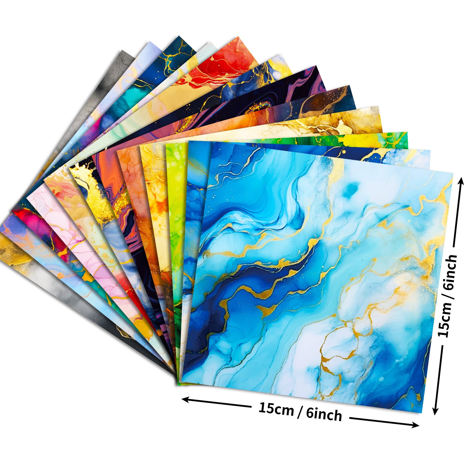 6 inch Gilding Texture Scrapbook Paper Pad PA725