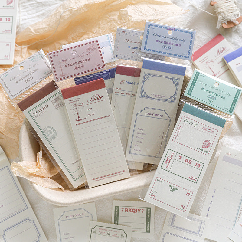 30 Pcs Vintage Notepad Paper AFTX