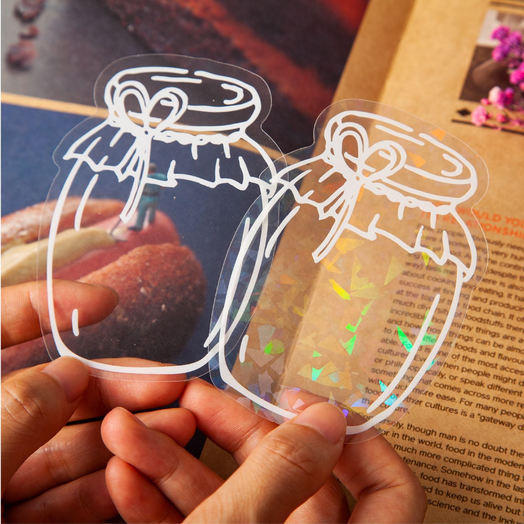 10 Pcs Bottle PET Stickers XYQM