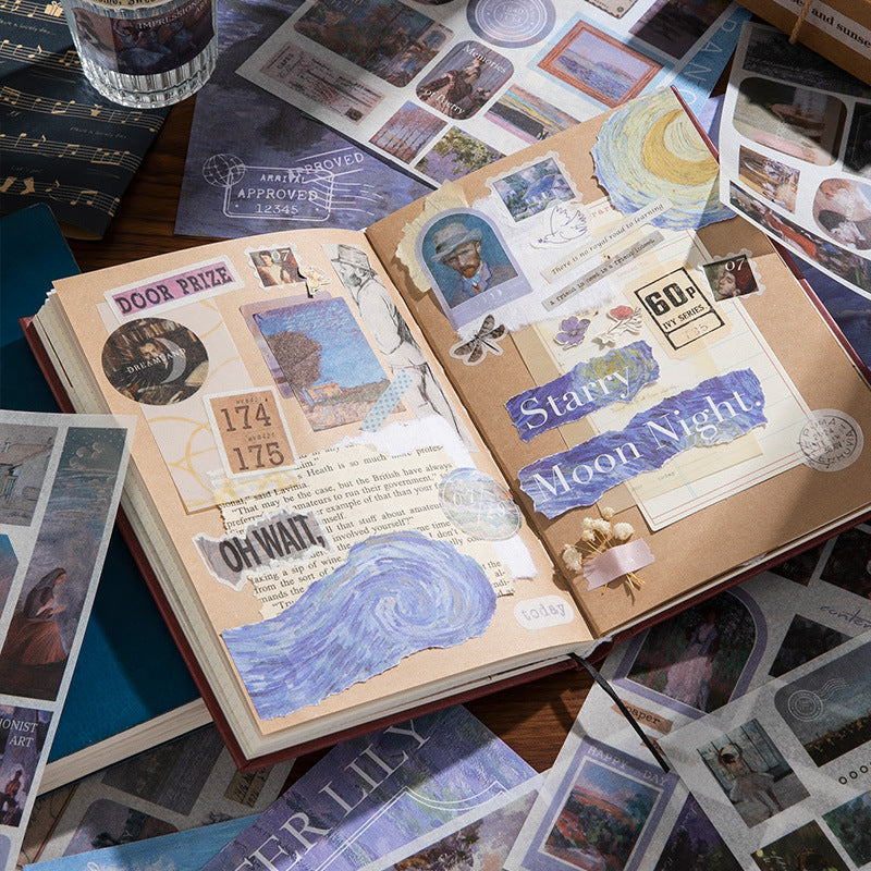 A5 Mixed Material Sticker Book - Painting