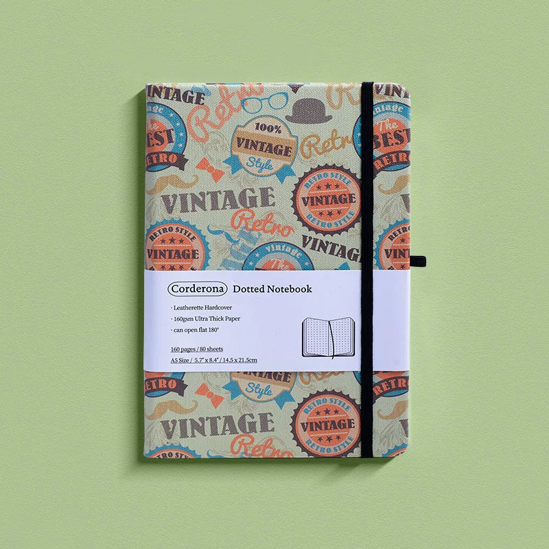 Art Series A5 Hardcover  Notebook - Vintage Style