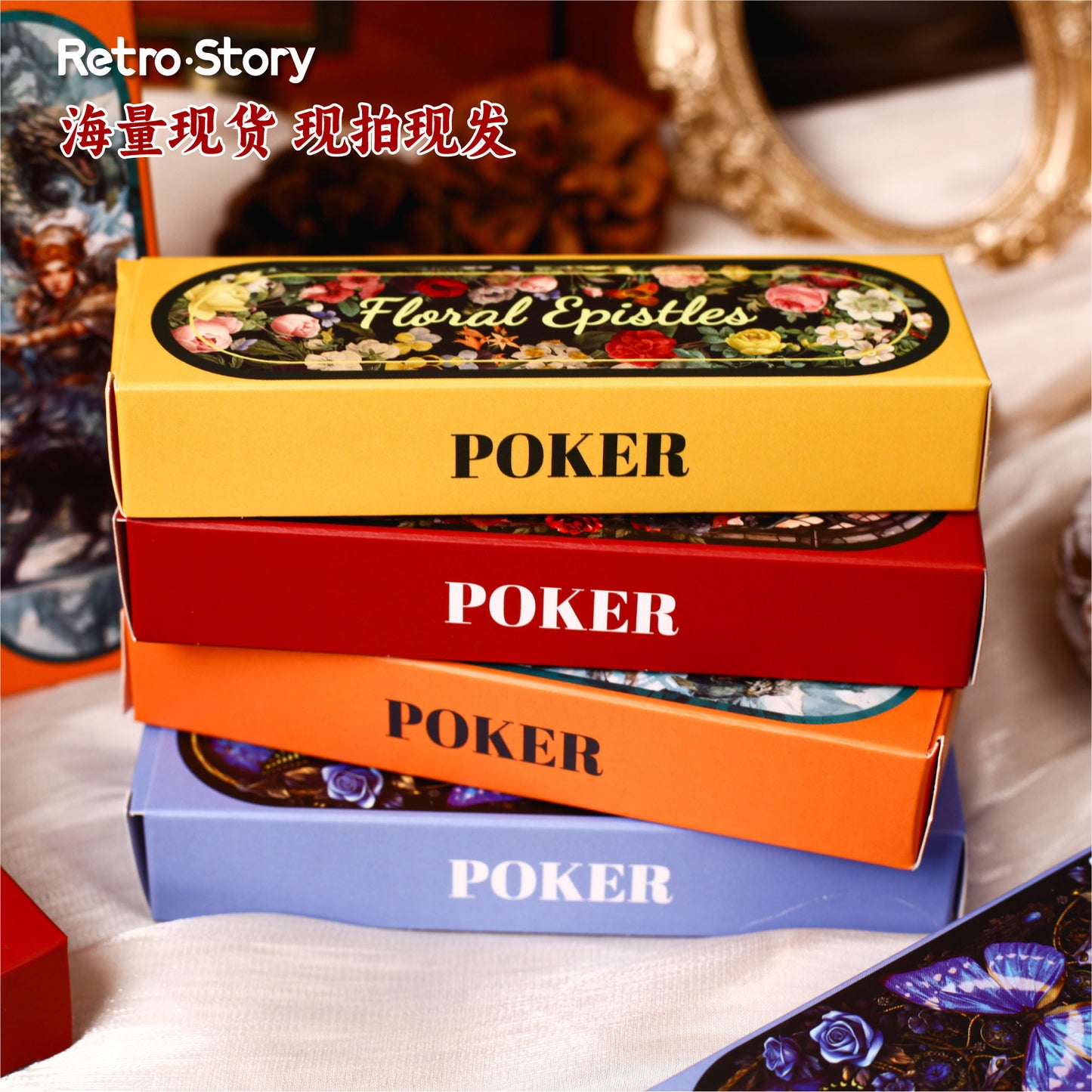 54 Pcs Poker Theme Journal Cardstock PKXL