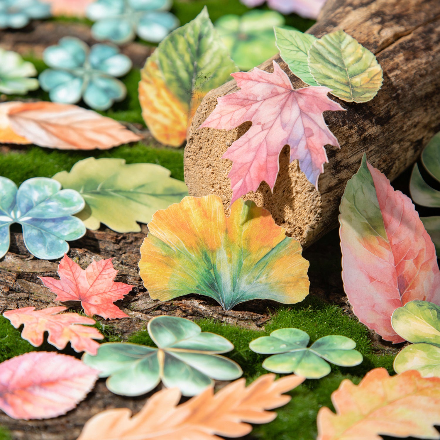 45 Pcs Leaf PET Stickers YPSY