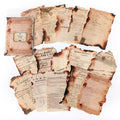 30 Pcs Ticket Time Burnt Vintage Ledger Receipt Light Paper Pack