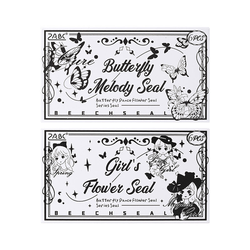 2 Pcs Vintage Wooden Stamp DWHY