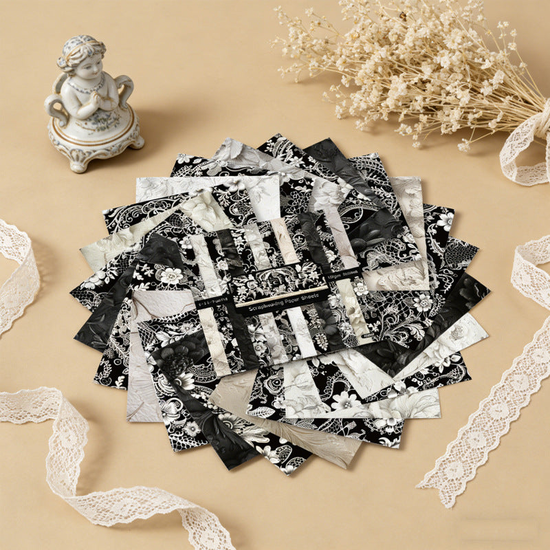 6 inch Dark Academia Scrapbook Paper Pad SKP605