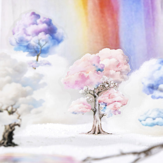 10 Pcs Cloud Tree PET Stickers YRSM