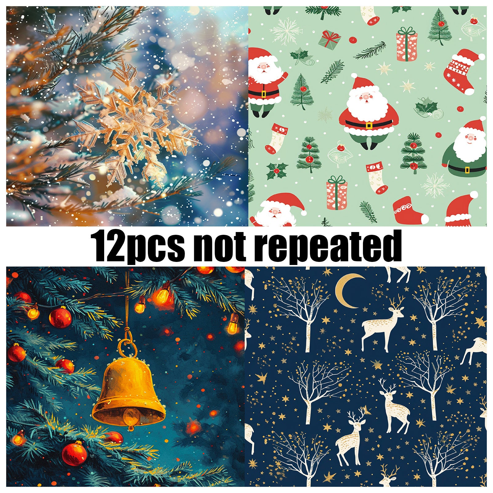 6 inch Christmas Eve Scrapbook Paper Pad PA149