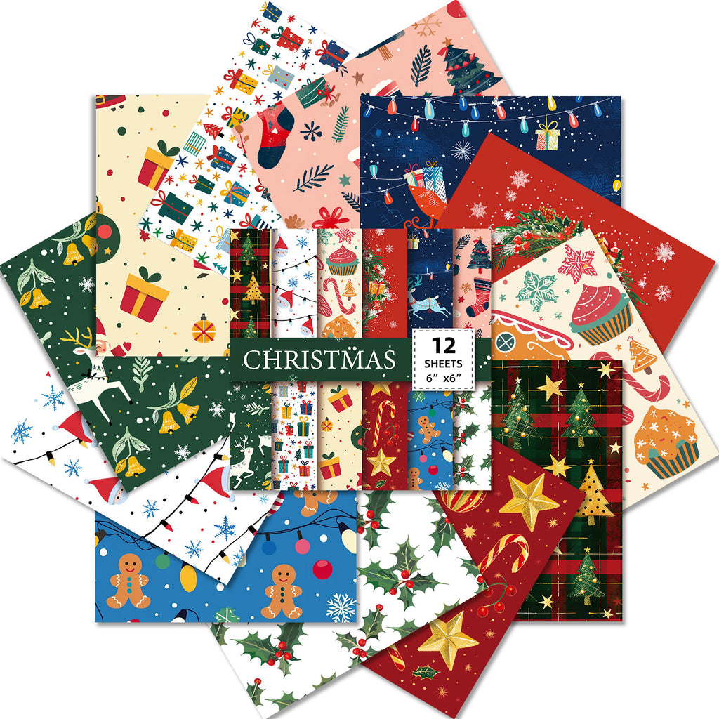 6 inch Christmas Scrapbook Paper Pad PA147