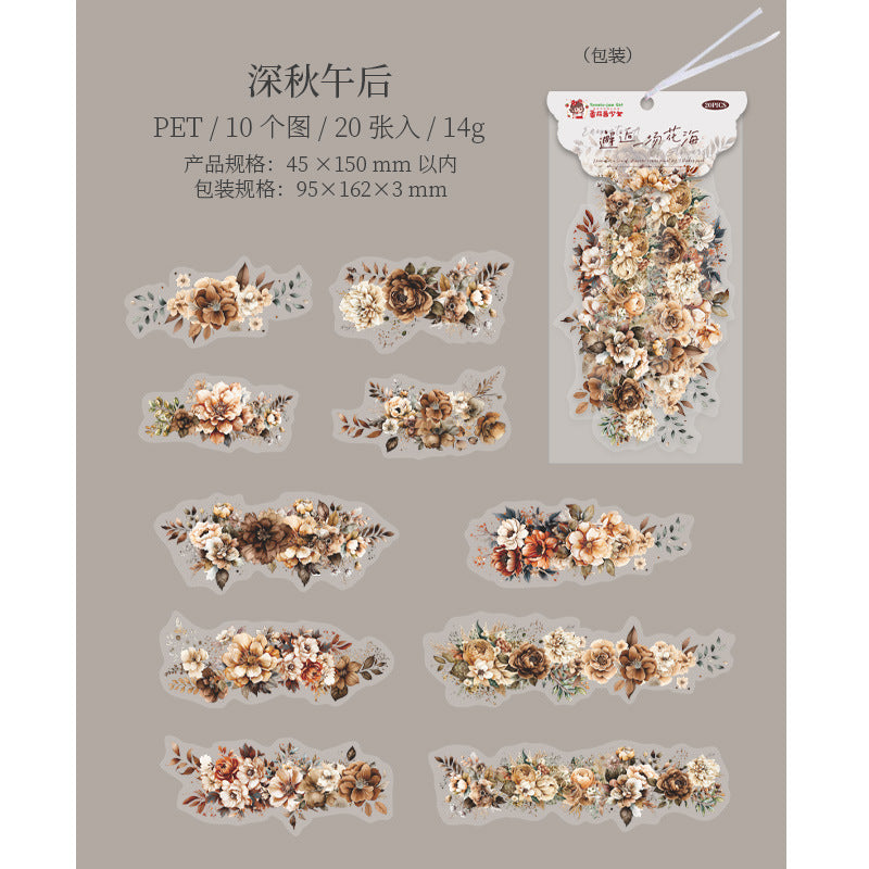 20-Pcs-Flowers-PET-Stickers-XHYCHH