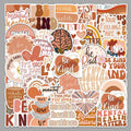 50PCS Boho Waterproof Vinyl Stickers BHO10