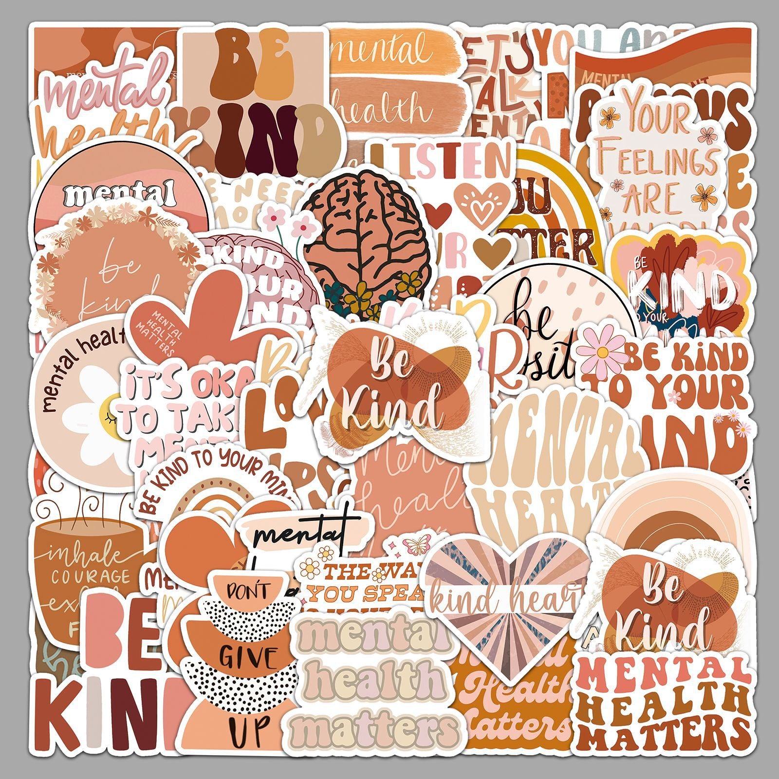 50PCS Boho Waterproof Vinyl Stickers BHO10