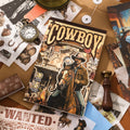 50 Sheets Cow Boy Themed Stickers Book XBNZ