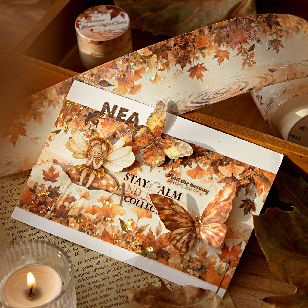 1 Roll Seasonal Flower Vine Washi Tape FHLY