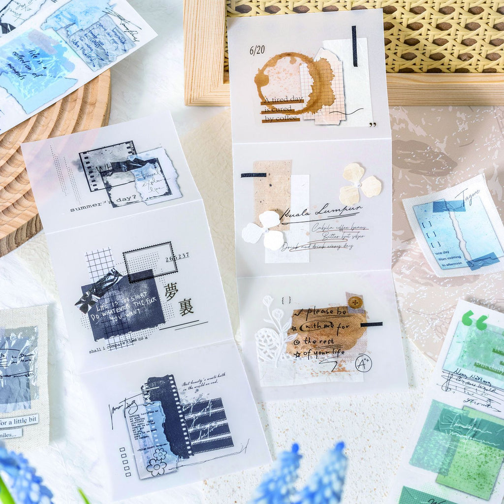 3 Sheets Collage Transfer Stickers XDRJ