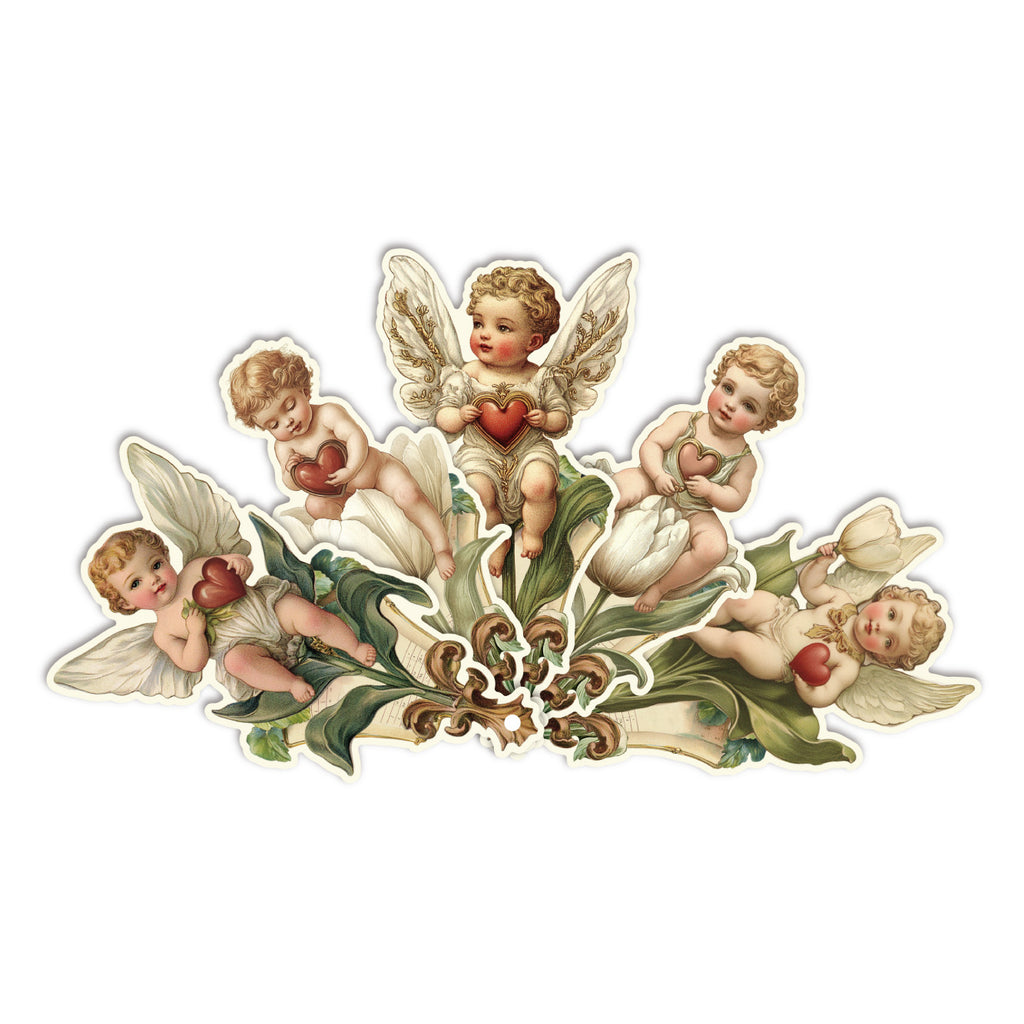 5 Pcs Vintage Fan Bookmark WDXL