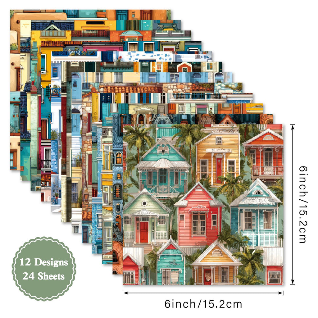 6 inch Scrapbook Paper Pad SKP001B