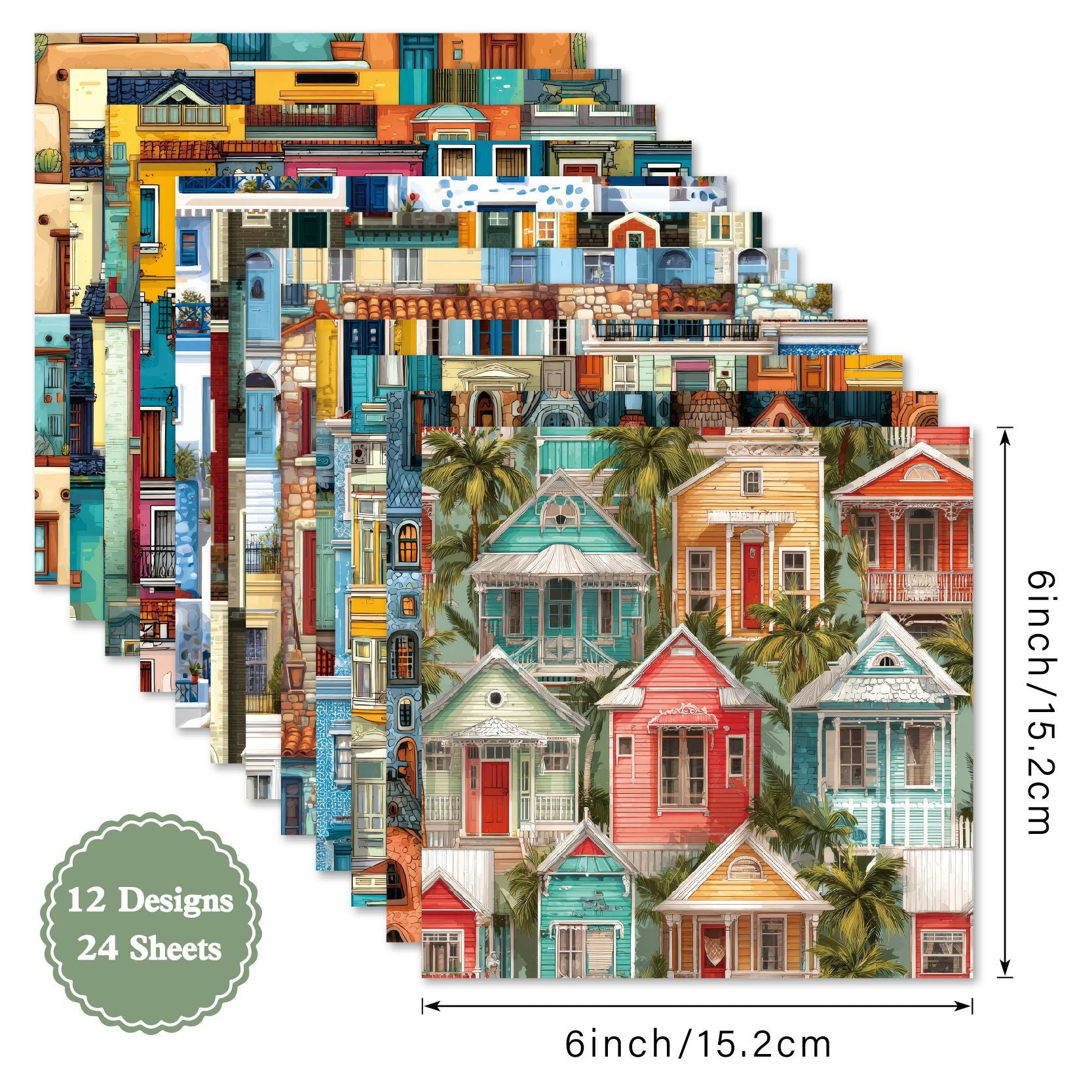 6 inch Scrapbook Paper Pad SKP001B