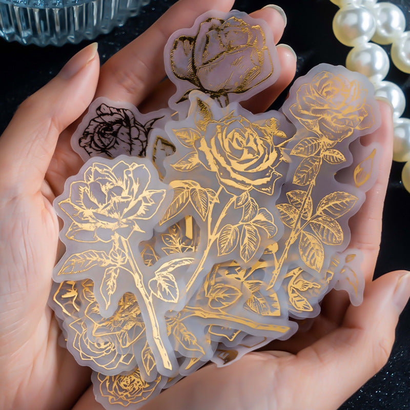 40 Pcs Vintage Sulfuric Acid Paper Stickers JSYD