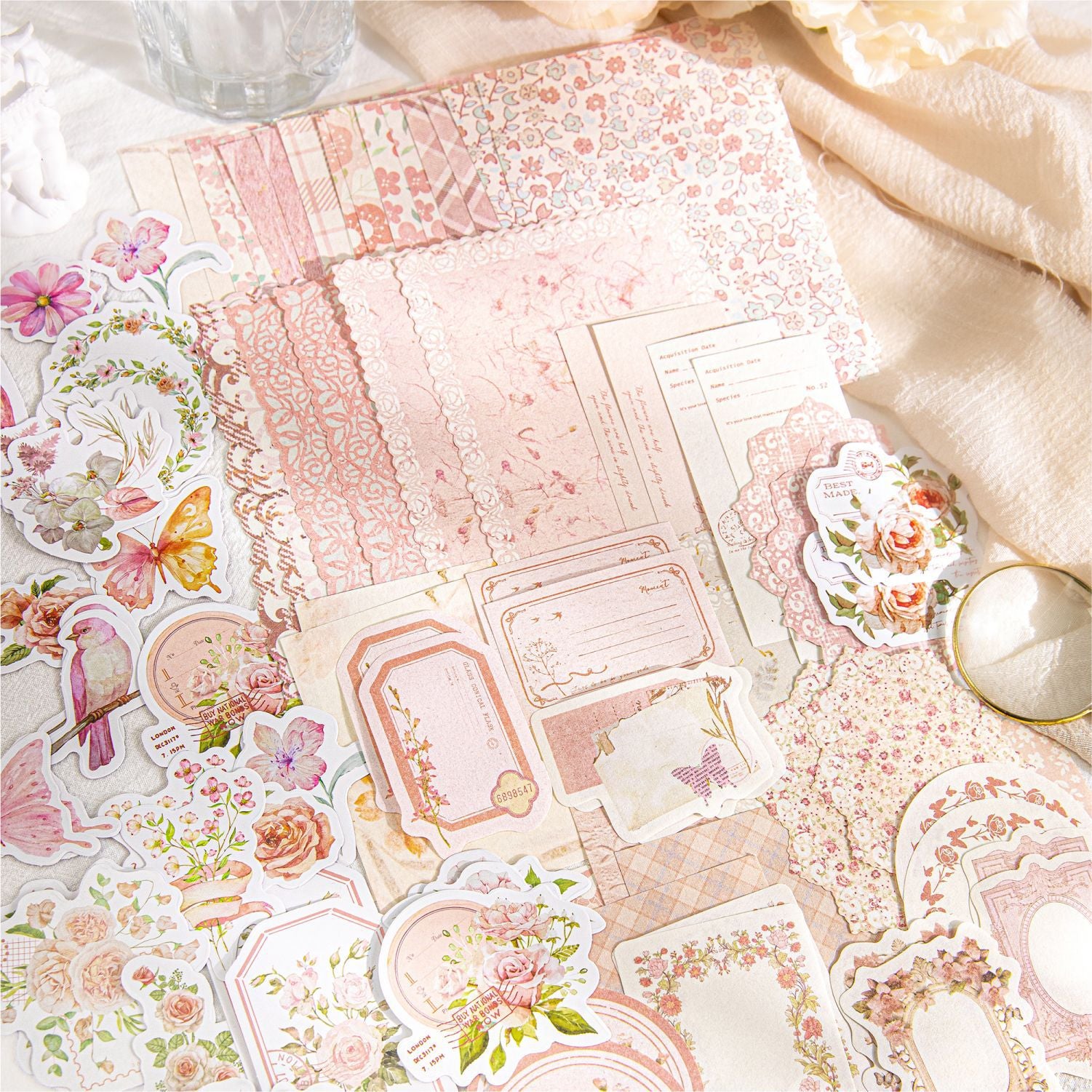100 Pcs Junk Journal Supplies Kit HHYJ