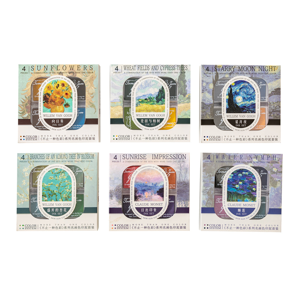 4 Pcs Ink Pad Set BZYZSC