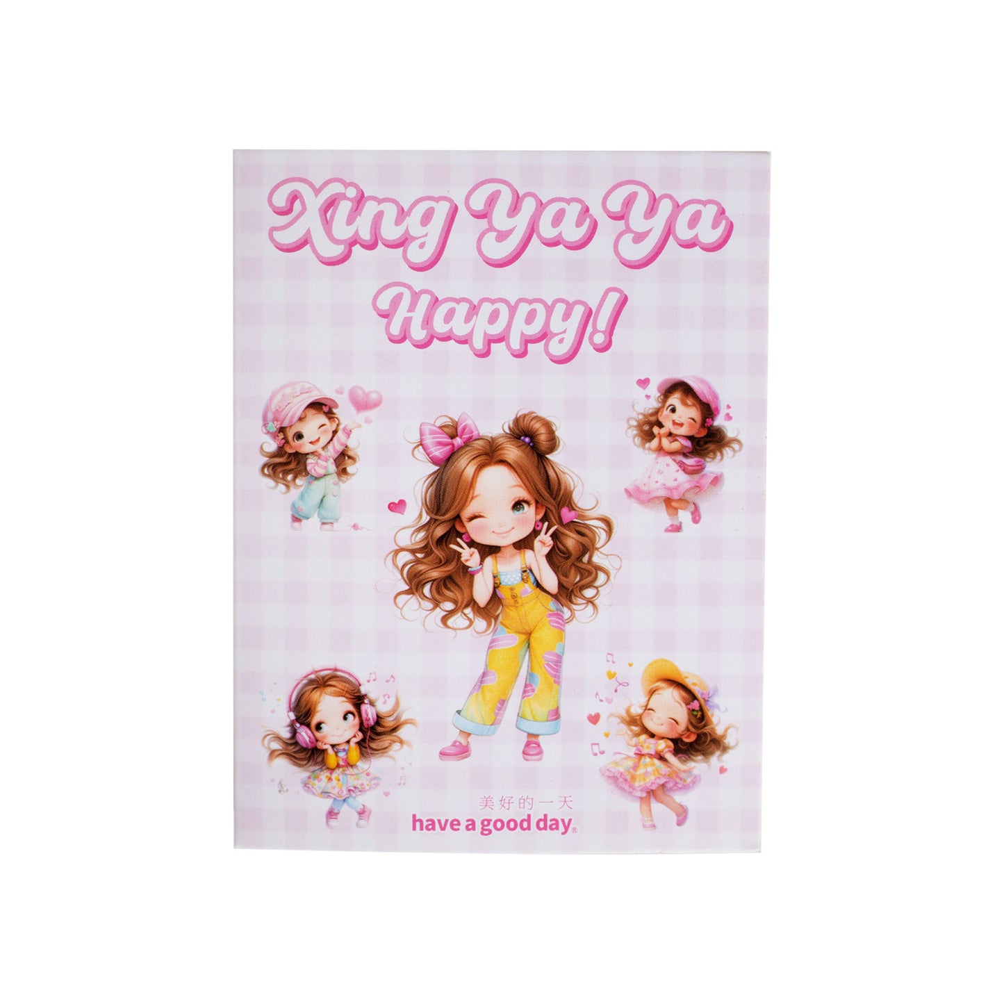 50 Pcs Cute Little Girl PET Stickers XYYXL