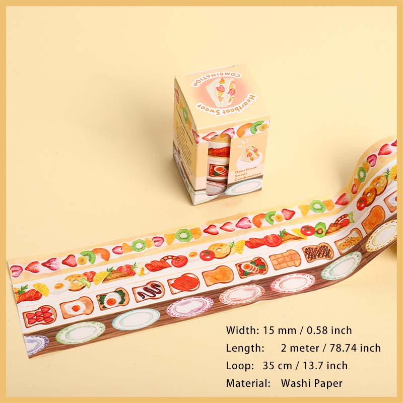 4 Rolls Cake Theme Washi Tape Set XDTMZH
