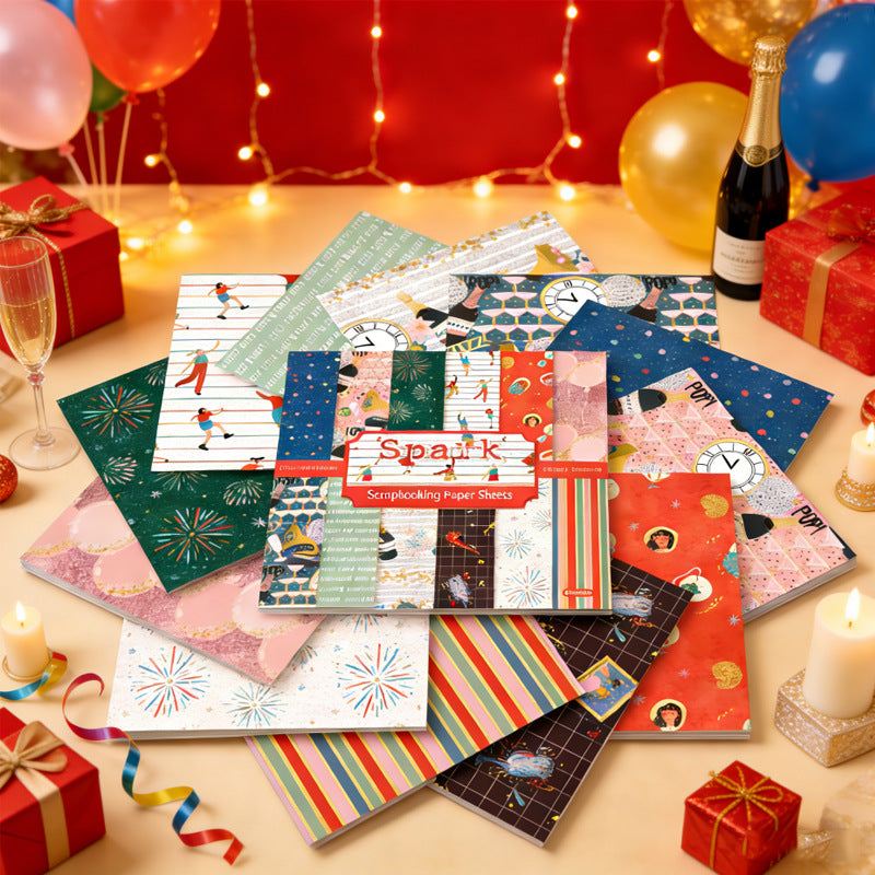 6 inch Spark Scrapbook Paper Pad SKP406