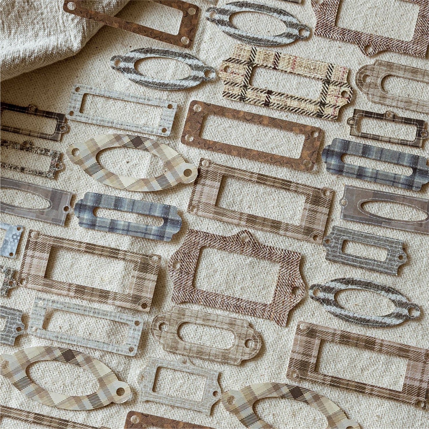 30 Pcs Vintage Texture Junk Journal Stickers FGDAS