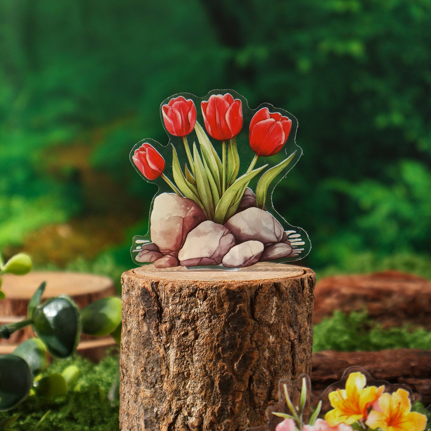 40 Pcs Wildflower PET Stickers SHHY