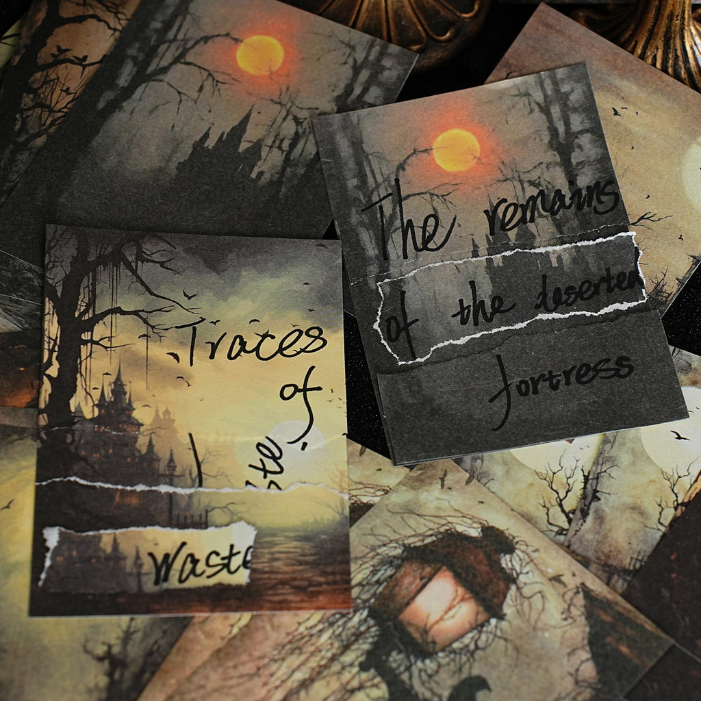 20 Sheets Dark Gothic Scrapbook Paper HAZMW