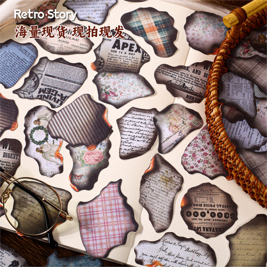 20 Pcs Burning Debris Themed Stickers SGSY