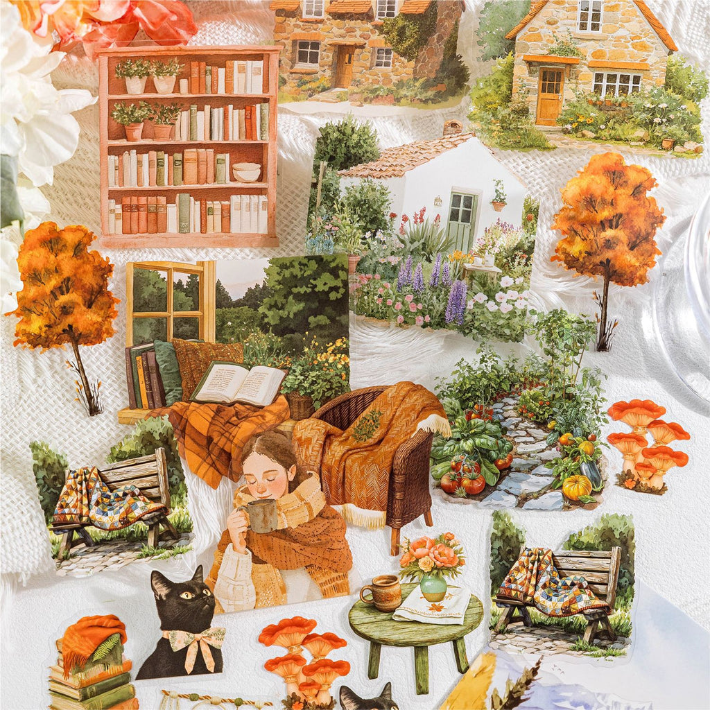30 Pcs Country Garden Life PET Stickers TYSHJG