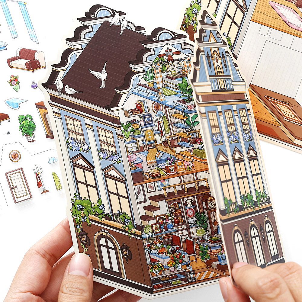 3D Loft Scene DIY Stickers Kit WDXW22