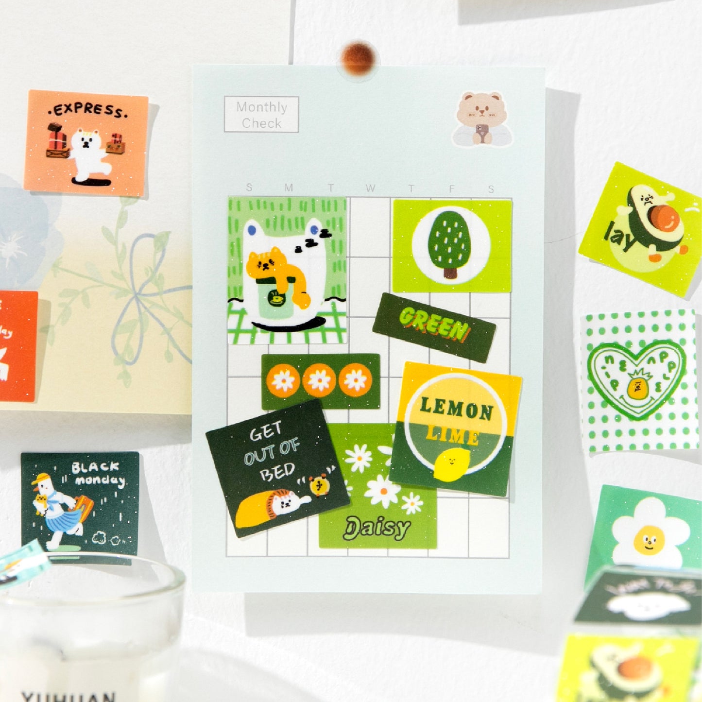 1 Roll Cute Kawaii Journal Stickers Tape TYMM